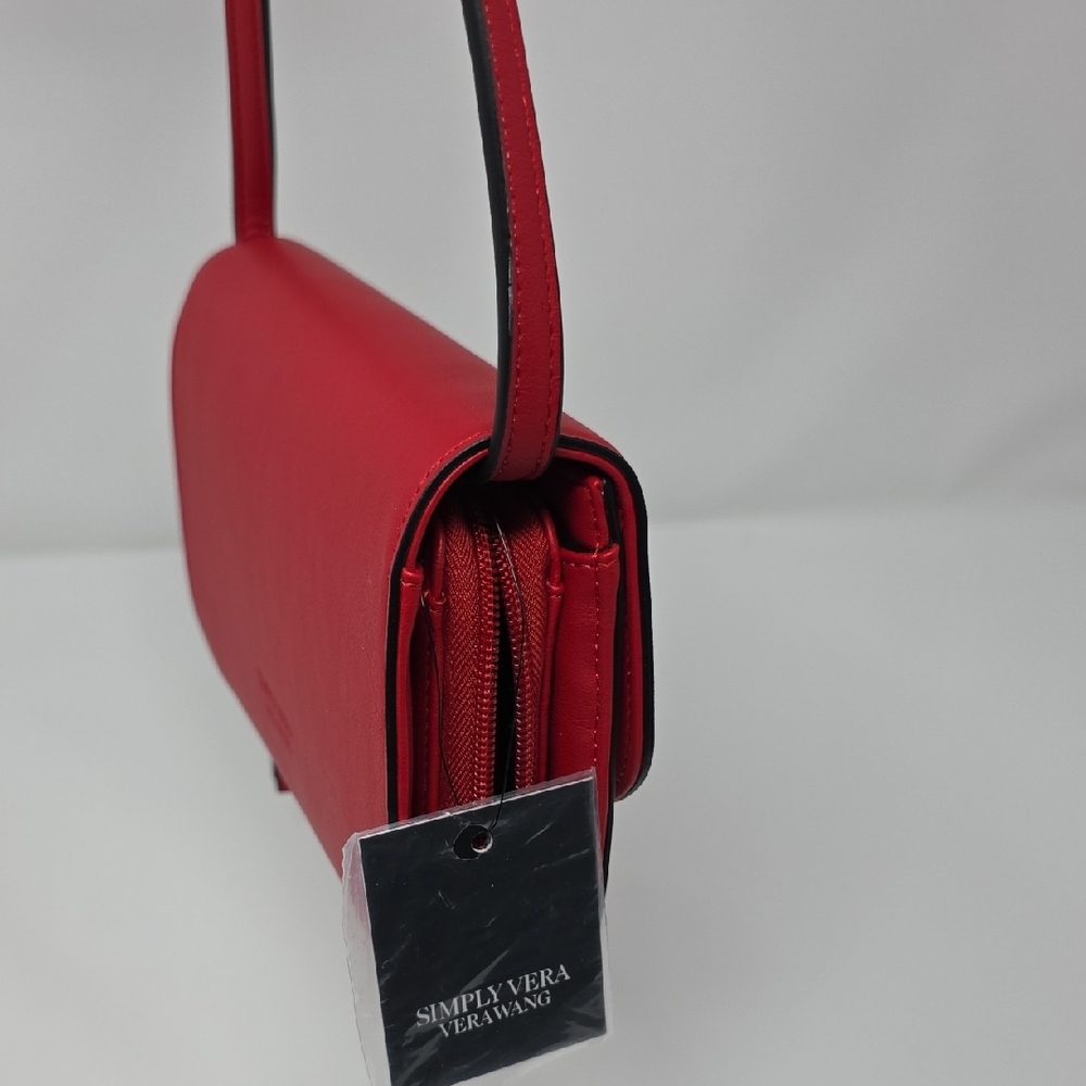 Simply Vera Vera Wang Red Mini Crossbody Wallet Bag NWT - Picture 10 of 12